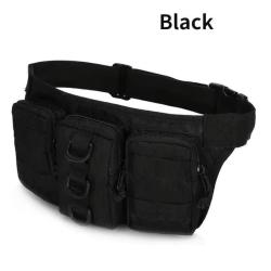 Equipement airsoft/militaire - Sac de ceinture imperm&eacute;able en tissu Oxford - Black