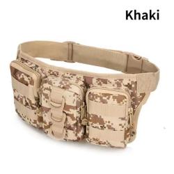 Equipement airsoft/militaire - Sac de ceinture imperm&eacute;able en tissu Oxford - Khaki (3)