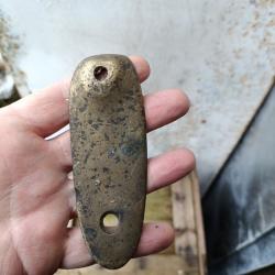 Plaque de couche laiton