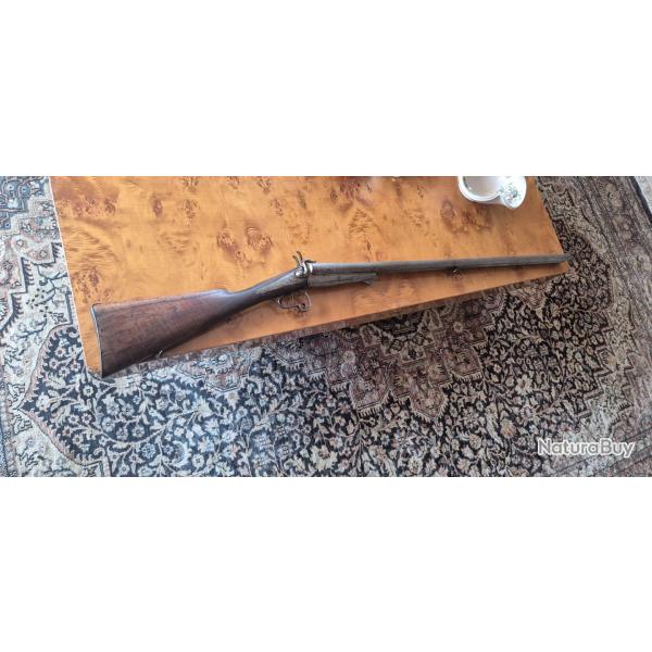 fusil juxtapos� a broche calibre 16