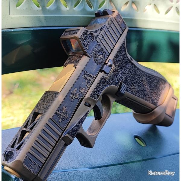 GLOCK 45 Gen5 MOS FS + Holosun SCS Custom templier
