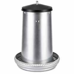 Mangeoire volaille &agrave; tr&eacute;mie m&eacute;tal galvanis&eacute; 18 kg