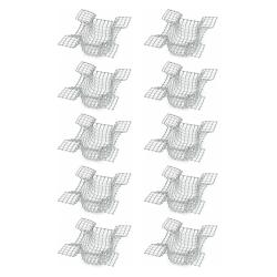Tr&eacute;mie pour agrainoir m&eacute;tal maille 5x5mm lot de 10