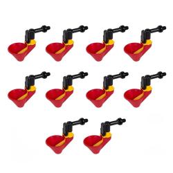 Lot de 10 Abreuvoirs poule &agrave; coupelle large diam&egrave;tre 5 cm Olba