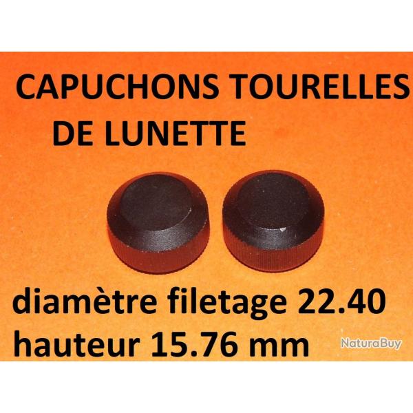 paire capuchons de tourelle de lunette diam�tre filetage 22.40 mm - VENDU PAR JEPERCUTE (STO32)