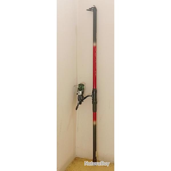 �TAT NEUF, 100% ZEBCO: ENSEMBLE RARE INTROUVABLE AILLEURS. GRANDE CANNE + MOULiNET COOL INTENSE 140