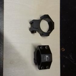 fixation lunette  diam&egrave;tre 30 rail de 11mm