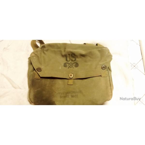 Musette US mod�le M6 pour masque � gaz WW2