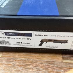 Fusil &agrave; pompe Fabarm Stf12 short gaz Bo-manufacture