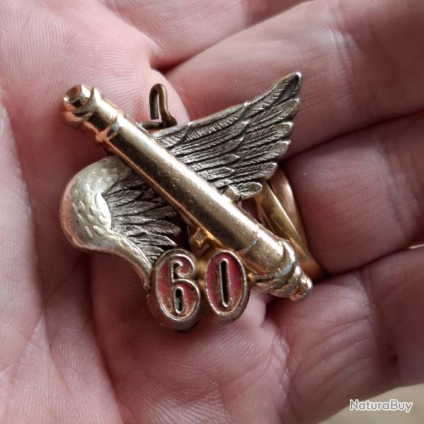 INSIGNE 60 REGIMENT ARTILLERIE ( DRAGO - G 2495 )