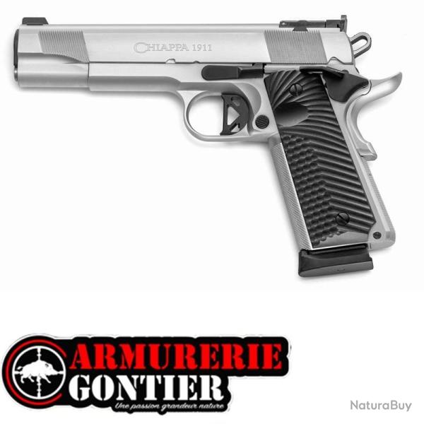 Pistolet CHIAPPA 1911 Empire Grade Chrome - Calibre 9�19 5"
