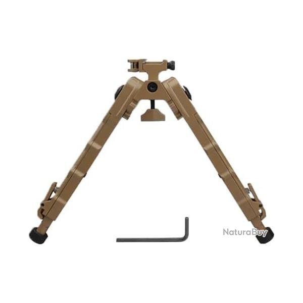 Bipied pour la Chasse Bipied Picatinny Rail Montage V9 Bipied Inclinaison 360 Degr�s Bipied R�glable
