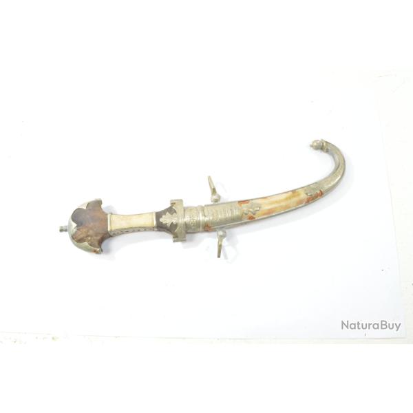 Couteau / poignard traditionnel Dague Koumya KOUMMIYA. Maroc Khoumya. A nettoyer
