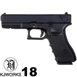Pistolet airsoft CO2 KJ Works KP-18 type Glock 18 full auto