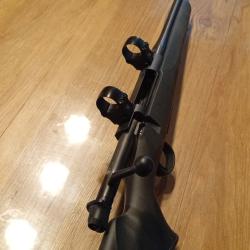 Mauser M18 7rm crosse synth&eacute;tique avec anneaux EAW 30 mm fixe canon filet&eacute;