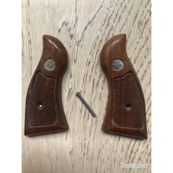 Plaquettes d'origine S&W K / L, square butt