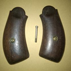 Plaquettes  bois smith & wesson en noyer pour revolver  num&eacute;ro 3 simple action russian