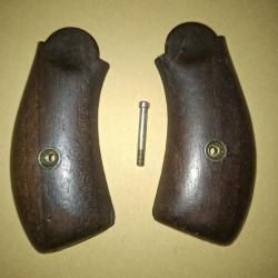 Plaquettes  bois smith & wesson en noyer pour revolver  num&eacute;ro 3 simple action russian