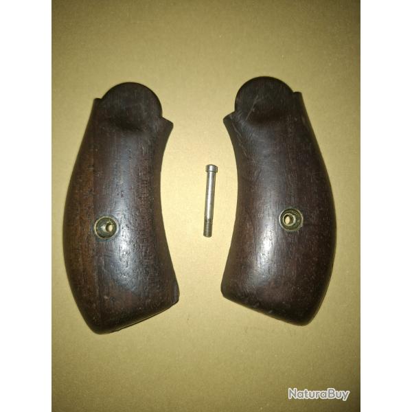 Plaquettes  bois smith & wesson en noyer pour revolver  num�ro 3 simple action russian