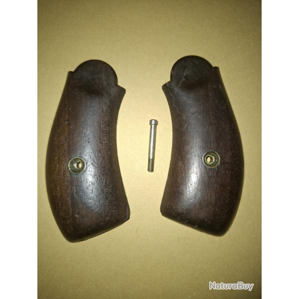 Plaquettes  bois smith & wesson en noyer pour revolver  num�ro 3 simple action russian