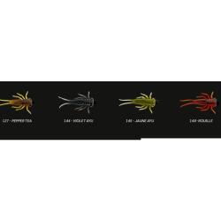 LARVA MONTE TETE FOOTBALL 3CM 2GR 2 PIECES JAUNE AYU 145