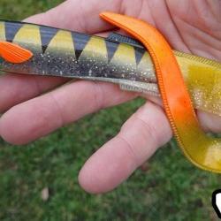 SLICK EEL 21CM Green zebra ghost