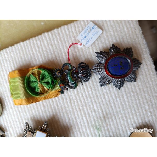 M�daille d officier Ordre du Dragon d'Annam. Indochine