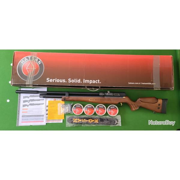 Carabine Pcp Hatsan BT65-SB Carnivore Wood 9mm - 141 joules - neuf (jamais servie)
