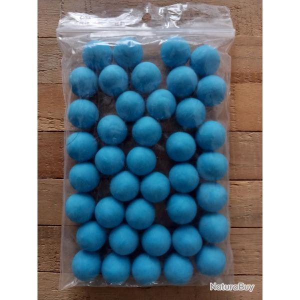 40 billes caoutchouc bleu T4e calibre 68 NEUVES