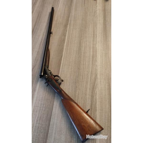 Fusil juxtapos� � percussion centrale de calibre 16 chien ext�rieur cl� devant pontet