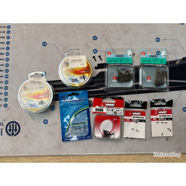 lot de 8 articles de peche neuf aux encheres promotion armurerie