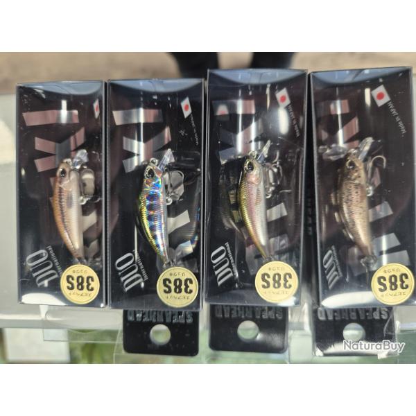 LOT 4 LEURRES TRUITE DUO RYUKI SPEARHEAD 38 S