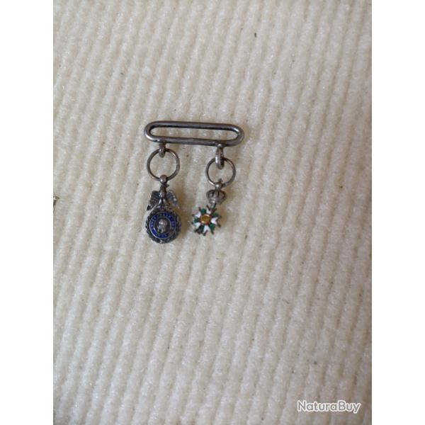 Miniature valeur et discipline et l�gion d honneur second empire