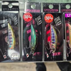 LOT 4 LEURRES TRUITE DUO RYUKI SPEARHEAD 50S 50SP