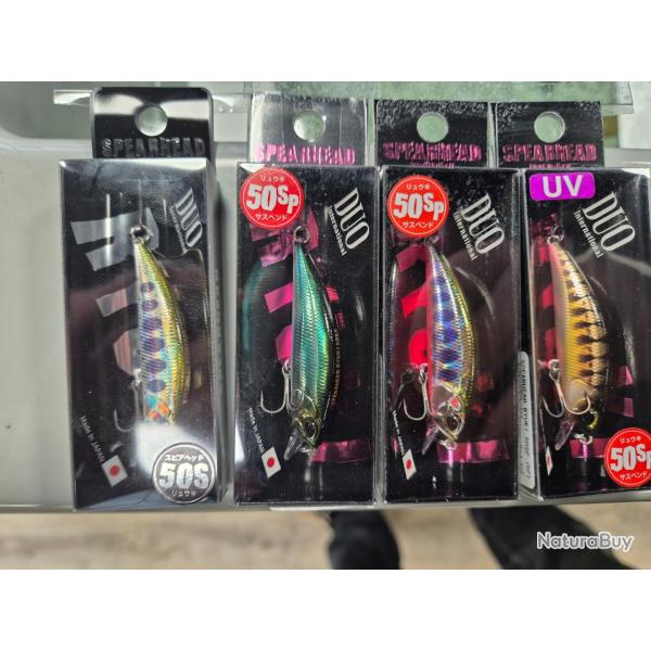 LOT 4 LEURRES TRUITE DUO RYUKI SPEARHEAD 50S 50SP