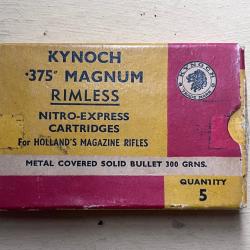 boite collection Kynoch 375 magnum