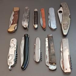 LOT ANCIENS COUTEAUX &agrave; restaurer, XX&egrave;me