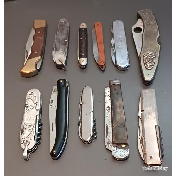 LOT ANCIENS COUTEAUX � restaurer, XX�me