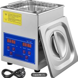 Nettoyeur Ultrasons Digital 2L - Sp&eacute;cial Douilles, &Eacute;tuis et Pi&egrave;ces d'Armes - NEUF
