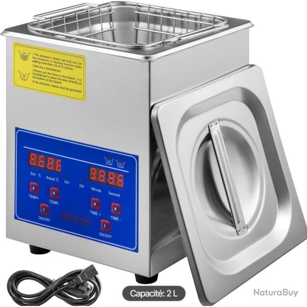 Nettoyeur Ultrasons Digital 2L - Sp�cial Douilles, �tuis et Pi�ces d'Armes - NEUF