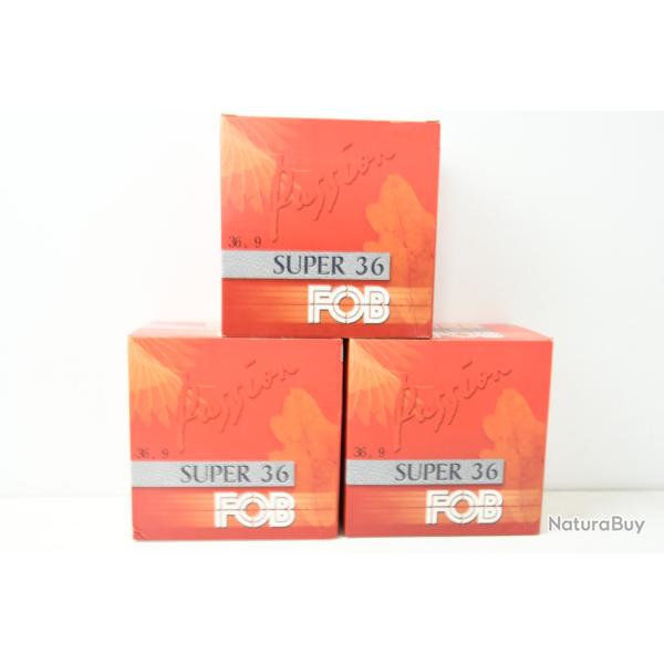 3 Boites de Cartouches FOB Super 36 cal 12 N�9