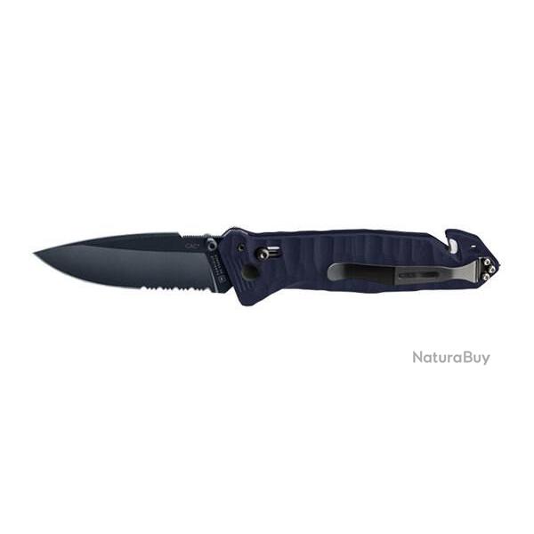 Couteau pliant TB Outdoor CAC S200 - 3 fonctions - Edition Bleue Pointue