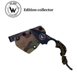 COUTEAU DE SURVIE WILDSTEER KRILL EDITION COLLECTOR LAME EPOXY NOIRE PLEINE