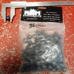 Sachet de 96 billes noires caoutchouc calibre 68