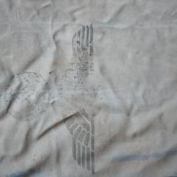 Militaria allemand 39/45 sac a farine toile jute dans son jus