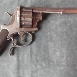 REVOLVER A BROCHE LEFAUCHEUX TYPE CHAINEUX, 12 COUPS, CALIBRE 9 MM.