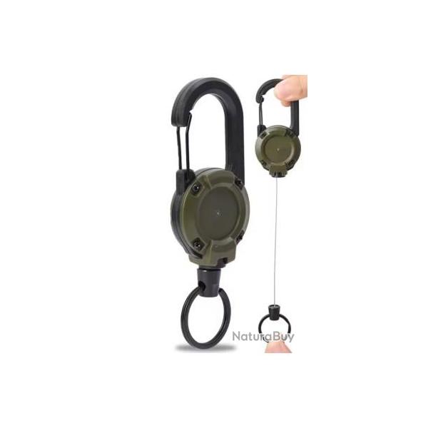 Mousqueton porte-cl�s antivol Kaki - Livraison gratuite