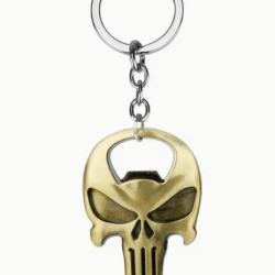 Porte-cl&eacute;s crane Punisher d&eacute;capsuleur m&eacute;tal Dor&eacute; - Livraison gratuite