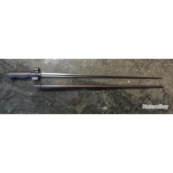 BONNE BA�ONNETTE MODELE 1886 - 15  pour FUSIL LEBEL , POIGN�E  FER , FOURREAU M�ME NUM�RO