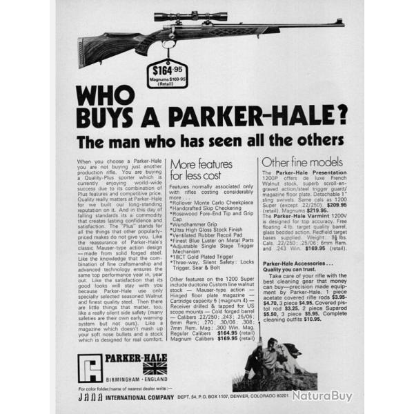 notice d�tente r�glable Parker Hale